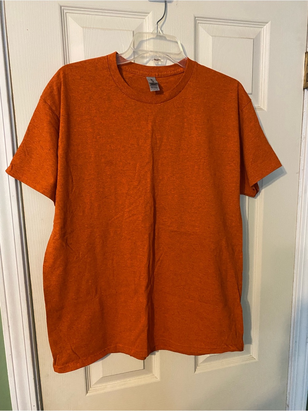 Gildan Orange Short Sleeve Crew Neck Tee size large